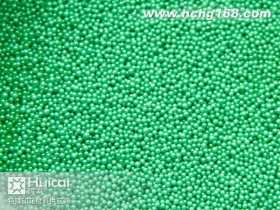 MD032电镀草绿胶珠